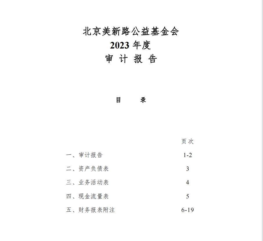 2023年财务审计报告