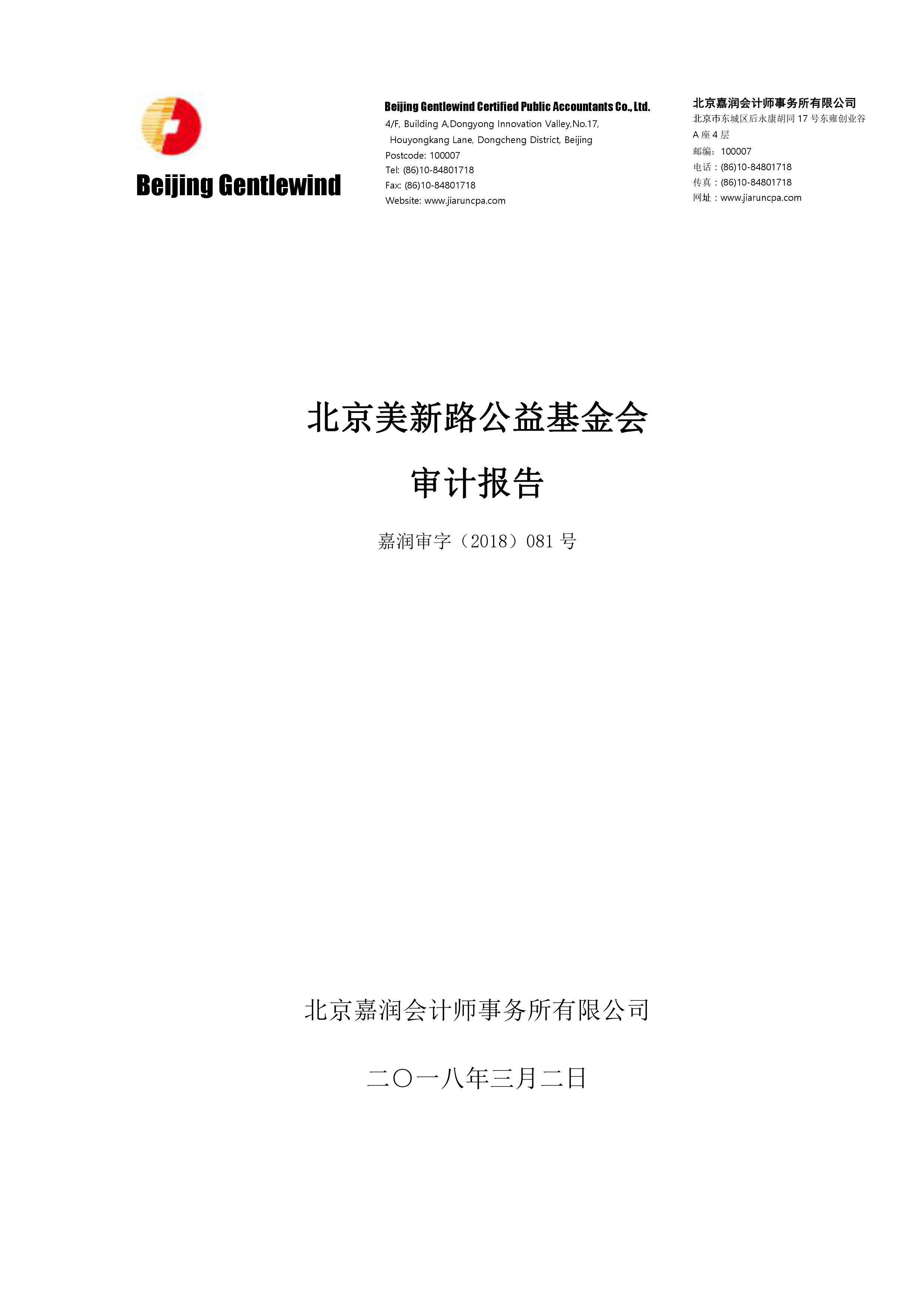 2017年度财务审计报告